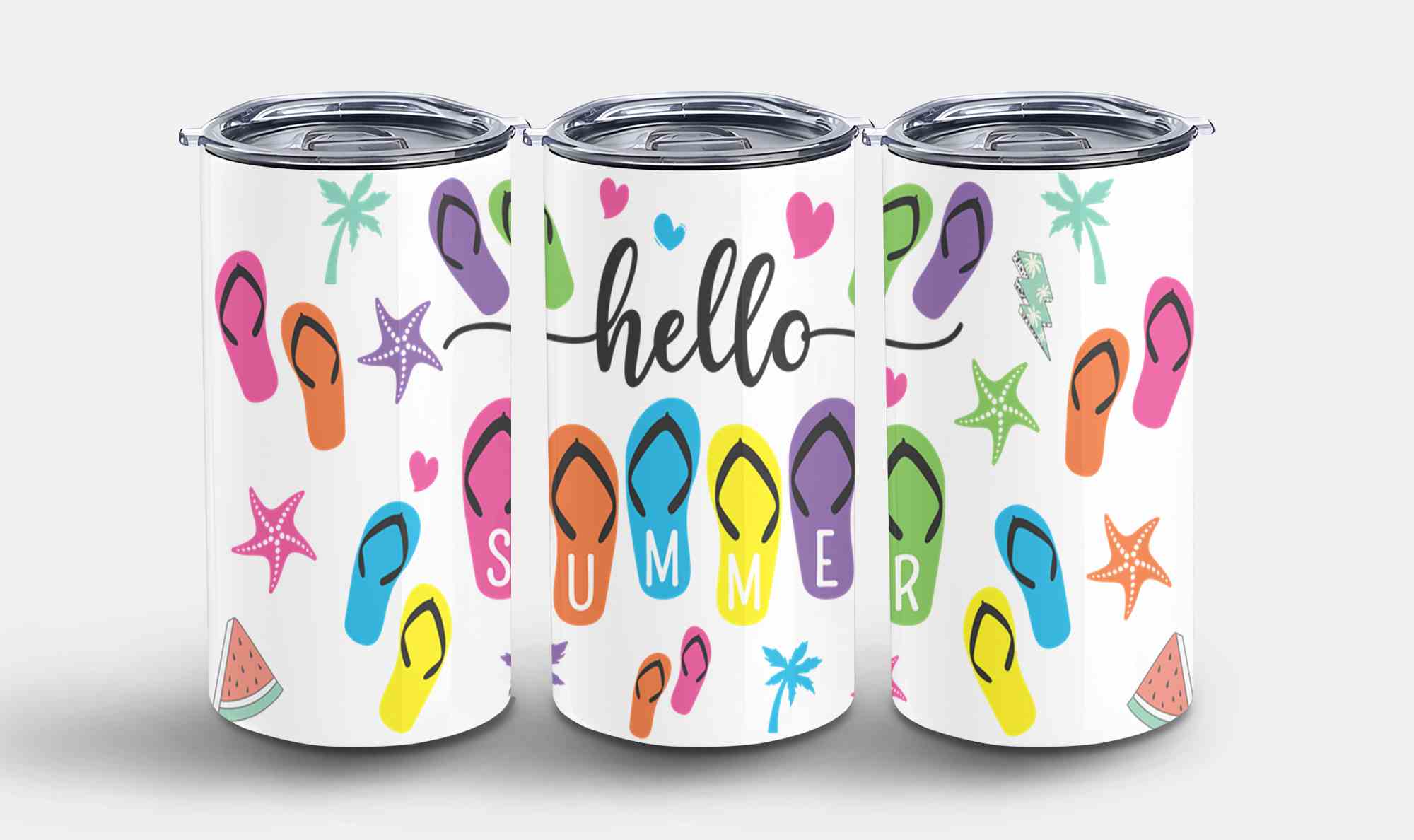 Hello Summer Flip Flops-10641